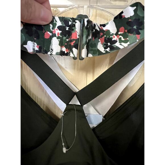 Adore Me Bra Sports Bra Medium Sports High Impact Mesh Wirefree Green NEW - Picture 6 of 8